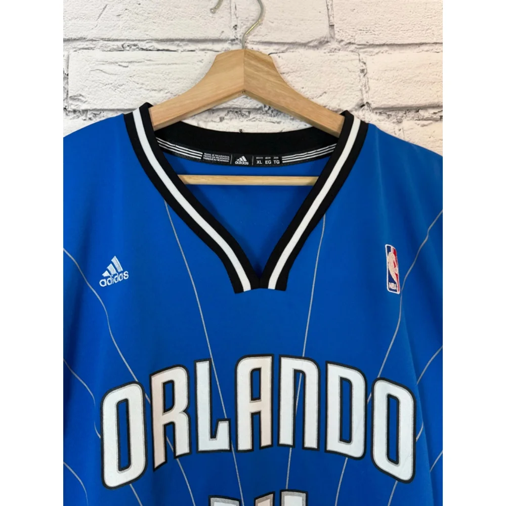 Men's Adidas Orlando Magic Nelson # 14 Jersey size XL Blue Black Tank Top